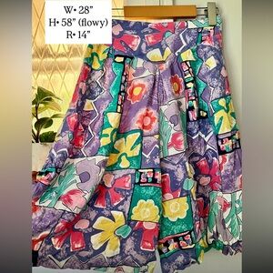 Vibrant Patchwork A-Line Shorts